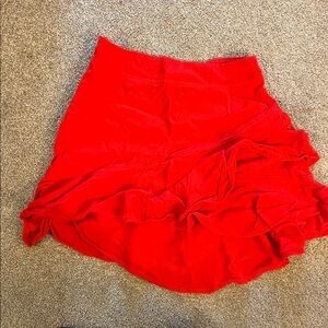 Flynn Skye Vibrant Red Mini Skirt